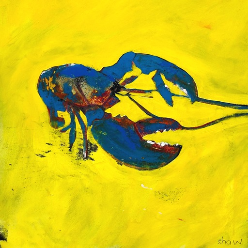 'Lobster Blue' by artist Rob Shaw